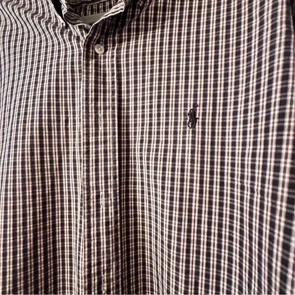 Ralph Lauren Men's Brown Plaid Shirt Size XL - Picture 4 of 11